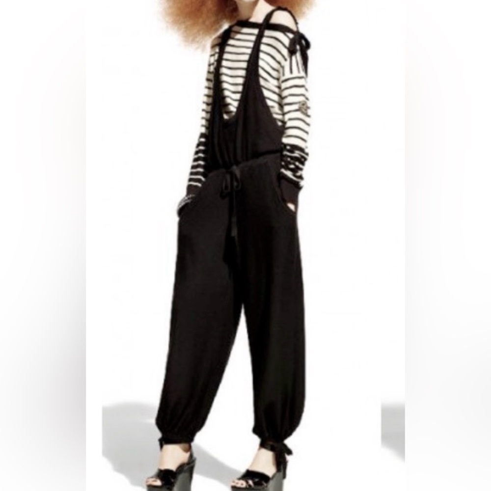 Sonia Rykiel x H&M Black Racerback Drawstring Jumpsuit